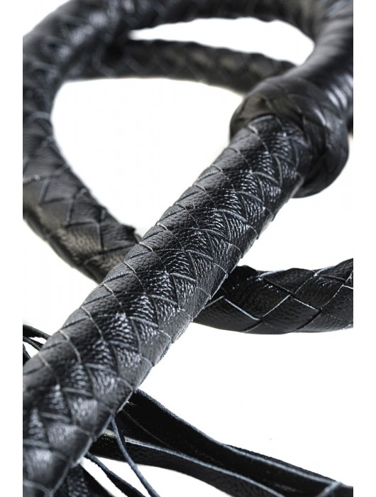 Длинный кожаный кнут с хлопушками на конце - ToyFa - купить с доставкой в Братске