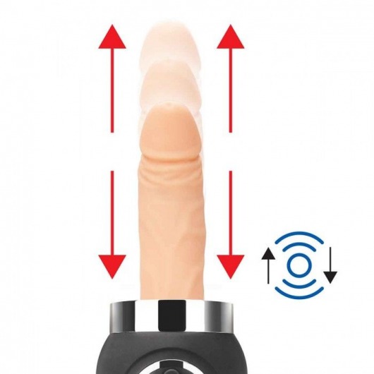 Портативная секс-машина Thrusting Compact Sex Machine c 2 насадками - Lux Fetish - купить с доставкой в Братске