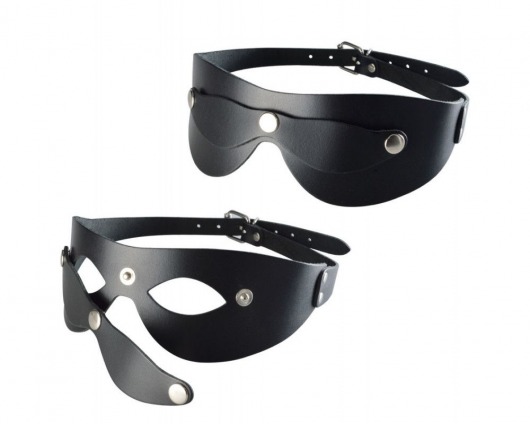 Черная кожаная маска  Новичок - Sitabella - купить с доставкой в Братске