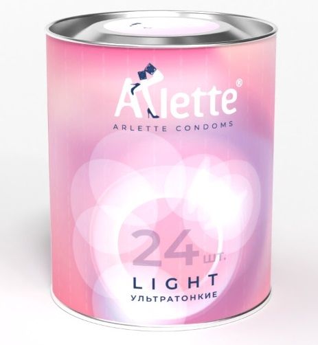 Ультратонкие презервативы Arlette Light - 24 шт. - Arlette - купить с доставкой в Братске