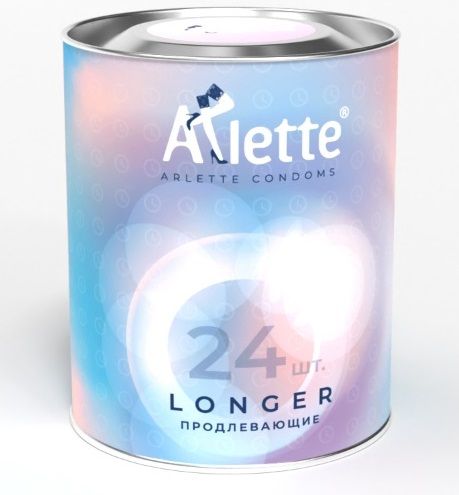 Презервативы Arlette Longer с продлевающим эффектом - 24 шт. - Arlette - купить с доставкой в Братске