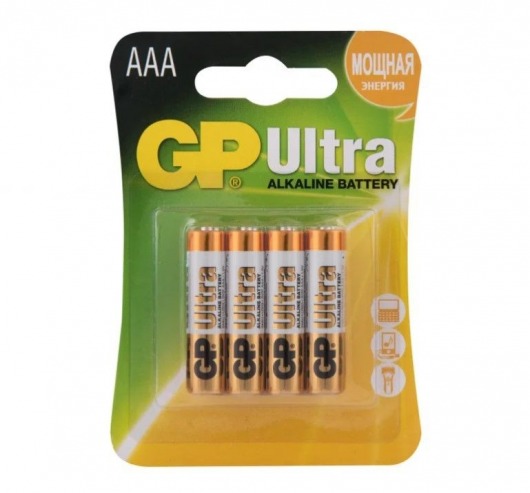 Батарейки алкалиновые GP Ultra Alkaline 24А AАA/LR03 - 4 шт. - Элементы питания - купить с доставкой в Братске