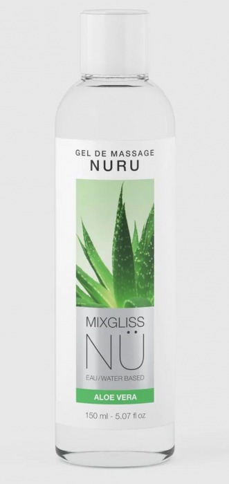 Массажный гель на водной основе Mixgliss NU Aloe Vera - 150 мл. - Strap-on-me - купить с доставкой в Братске