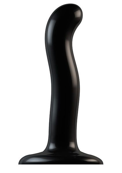 Черный фаллоимитатор-насадка Strap-On-Me P G spot Dildo size S - 16,4 см. - Strap-on-me - купить с доставкой в Братске