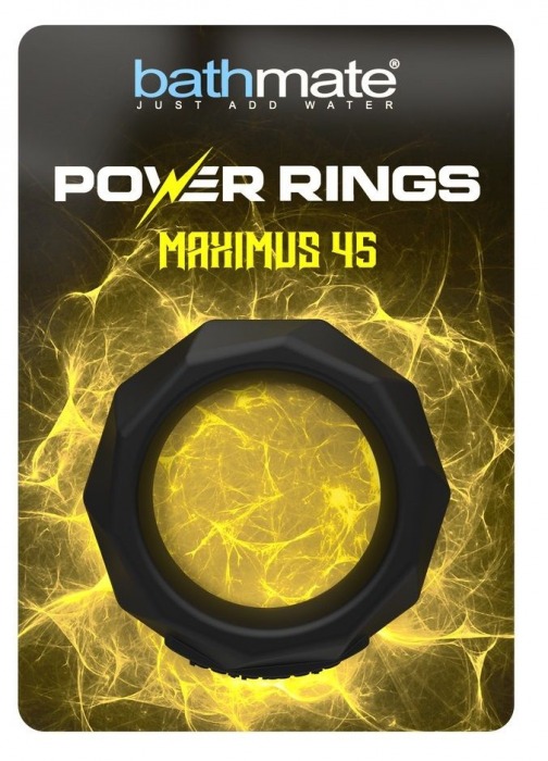 Черное эрекционное кольцо Maximus 45 - Bathmate - в Братске купить с доставкой