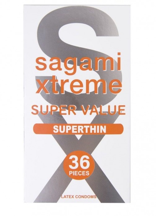 Ультратонкие презервативы Sagami Xtreme Superthin - 36 шт. - Sagami - купить с доставкой в Братске