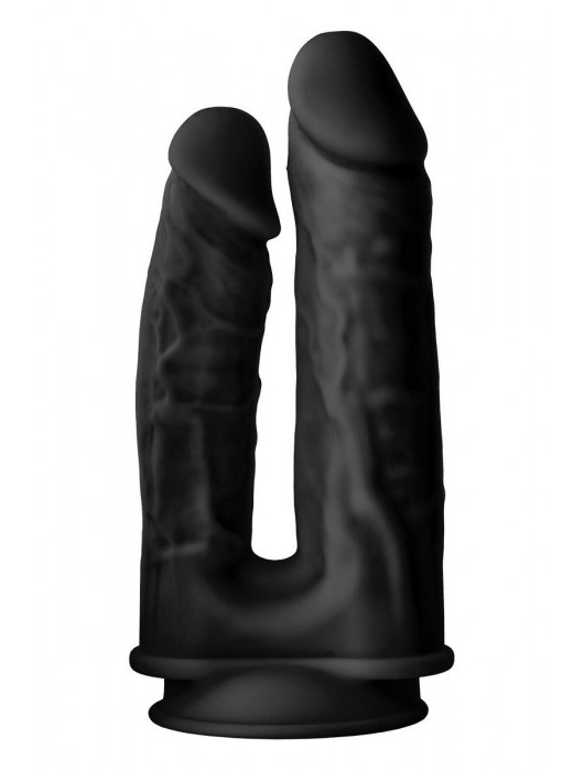 Черный анально-вагинальный фаллоимитатор Double Penetrator - 19,5 см. - Dream Toys