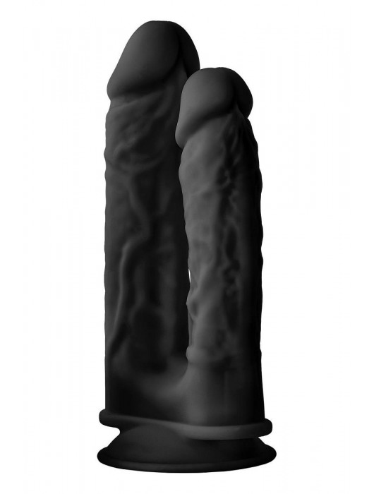 Черный анально-вагинальный фаллоимитатор Double Penetrator - 19,5 см. - Dream Toys