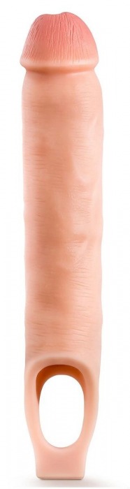 Телесная насадка-удлинитель 11.5 Inch Silicone Cock Sheath Penis Extender - 29,2 см. - Blush Novelties - в Братске купить с доставкой