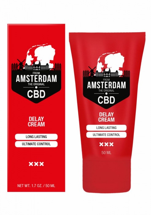 Крем-пролонгатор CBD from Amsterdam Delay Cream - 50 мл. - Shots Media BV - купить с доставкой в Братске