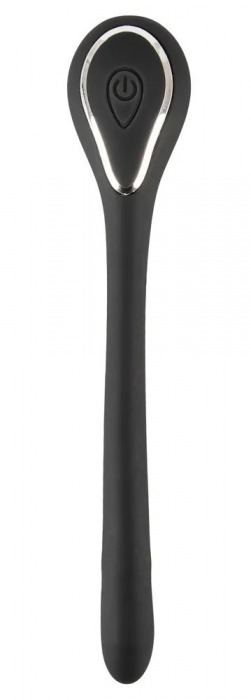 Черный гибкий уретральный стимулятор с вибрацией Vibrating Bendable Dilator - 13,5 см. - Orion - купить с доставкой в Братске