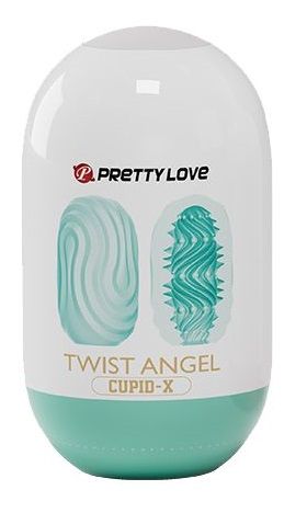 Бирюзовый мастурбатор-яйцо Twist Angel - Baile - в Братске купить с доставкой