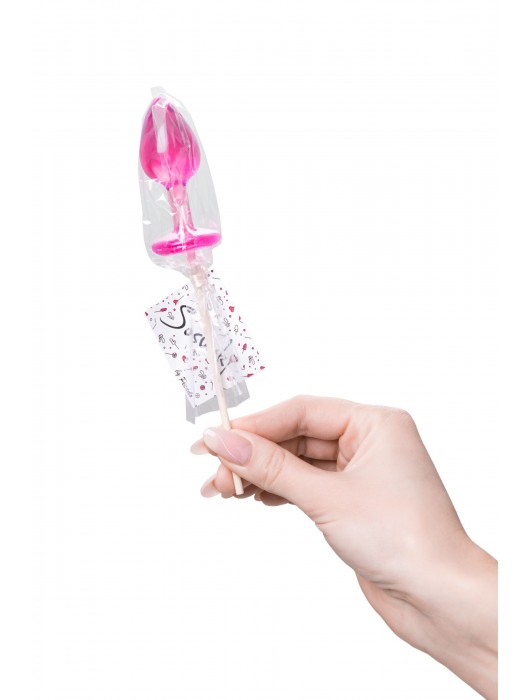 Розовый леденец  в форме анальной втулки со вкусом айриш крим - 29 гр. - Sosuчki - купить с доставкой в Братске