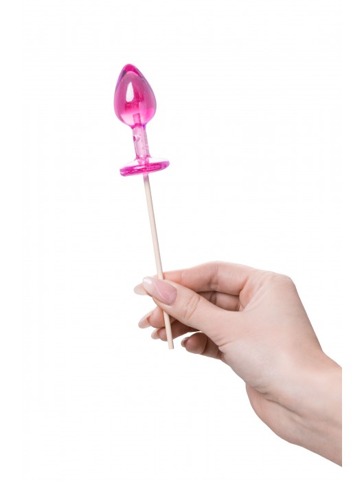 Розовый леденец  в форме анальной втулки со вкусом айриш крим - 29 гр. - Sosuчki - купить с доставкой в Братске