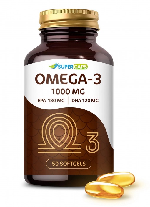 Пищевая добавка SuperCaps OMEGA-3 - 50 капсул (1000 мг) - SuperCaps - купить с доставкой в Братске