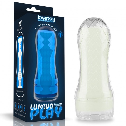 Светящийся в темноте мастурбатор Lumino Play Masturbator Pocketed - Lovetoy - в Братске купить с доставкой