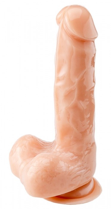 Телесный реалистичный фаллоимитатор - 18 см. - Devi купить с доставкой в интернет-магазине Orgasmix в Братске Телесный реалистичный фаллоимитатор - 18 см. - Devi