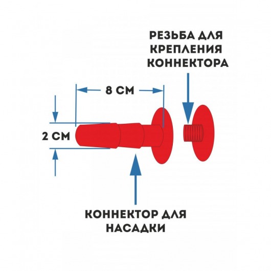 Женский страпон с 2 насадками «Двойной удар» - размер М-ХХL - Sitabella - купить с доставкой в Братске