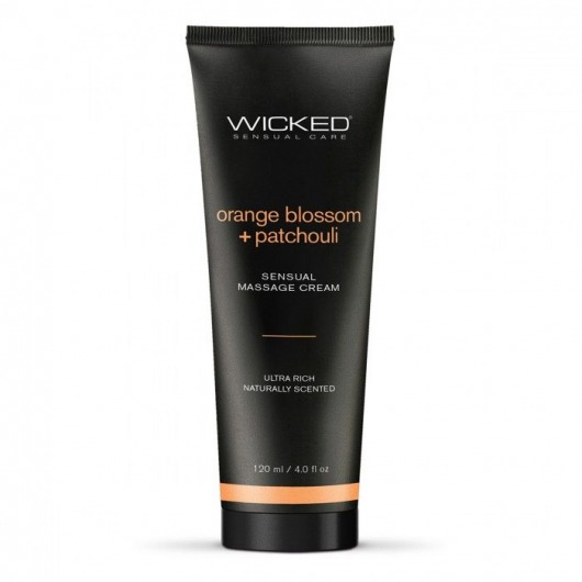 Массажный легкий крем WICKED Orange Blossom plus Patchouli - 120 мл. - Wicked - купить с доставкой в Братске