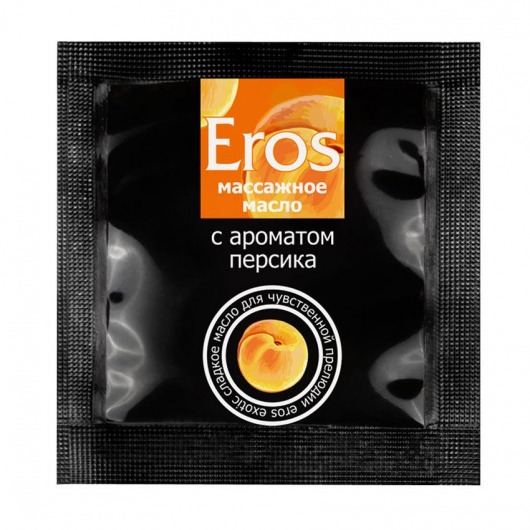 Саше массажного масла Eros exotic с ароматом персика - 4 гр. - Биоритм - купить с доставкой в Братске