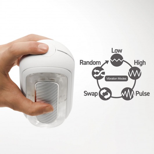 Белый мастурбатор Tenga Flip Zero Gravity с вибрацией - Tenga - в Братске купить с доставкой