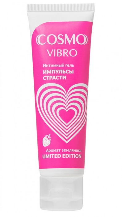 Возбуждающий гель на водно-силиконовой основе Cosmo Vibro с ароматом земляники - 50 гр. - Биоритм - купить с доставкой в Братске