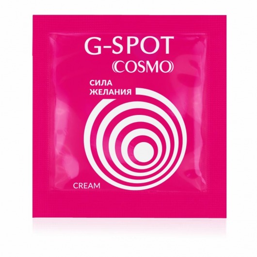 Стимулирующий интимный крем для женщин Cosmo G-spot - 2 гр. - Биоритм - купить с доставкой в Братске