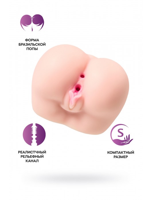 Реалистичный мастурбатор Paula с 2 любовными тоннелями - ToyFa - в Братске купить с доставкой