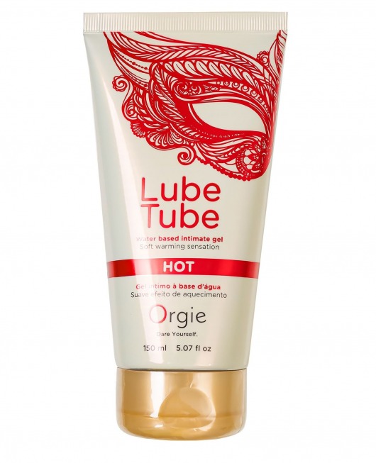 Интимный гель на водной основе Lube Tube Hot с разогревающим эффектом - 150 мл. - ORGIE - купить с доставкой в Братске