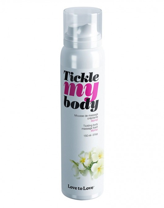 Массажная хрустящая пенка Tickle My Body Monoi с ароматом моной - 150 мл. - Love to Love - купить с доставкой в Братске