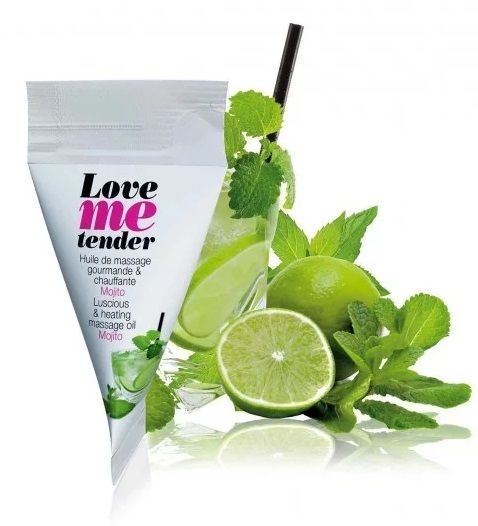 Съедобное согревающее массажное масло Love Me Tender Mojito с ароматом мохито - 10 мл. - Love to Love - купить с доставкой в Братске
