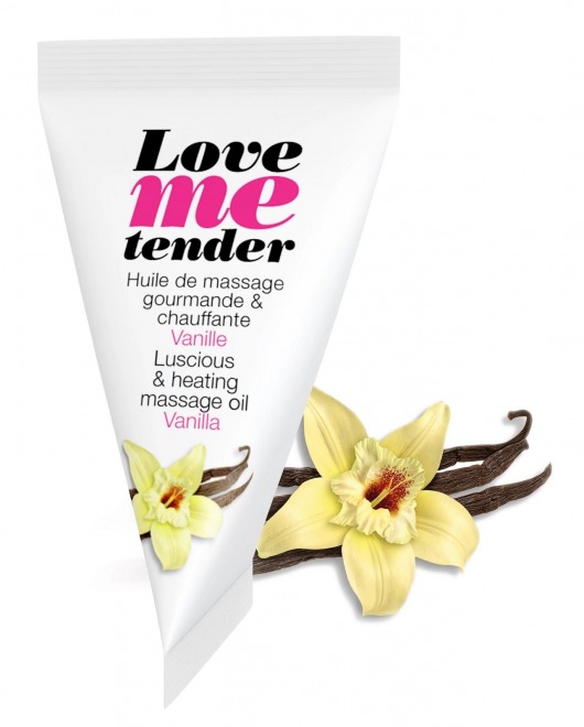 Съедобное согревающее массажное масло Love Me Tender Vanilla с ароматом ванили - 10 мл. - Love to Love - купить с доставкой в Братске