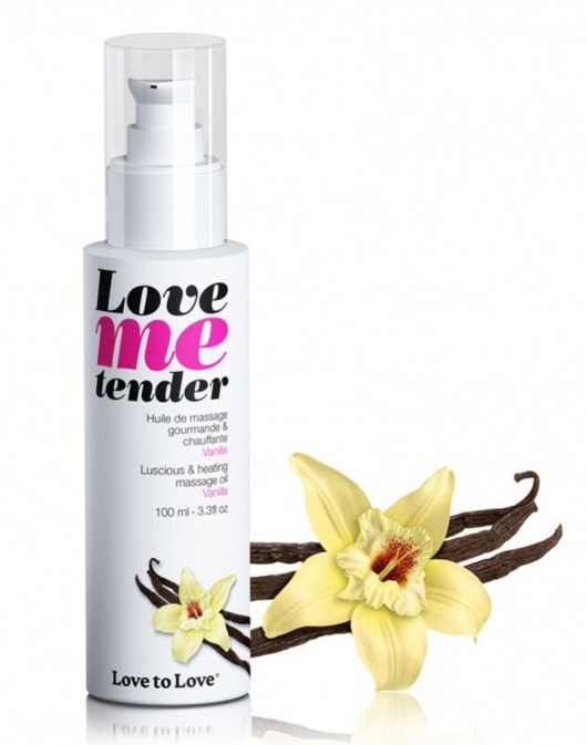 Съедобное согревающее массажное масло Love Me Tender Vanilla с ароматом ванили - 100 мл. - Love to Love - купить с доставкой в Братске