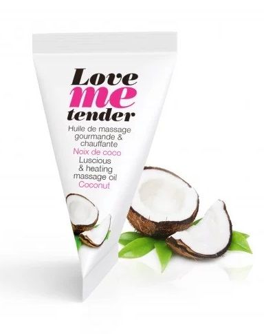 Съедобное согревающее массажное масло Love Me Tender Cocos с ароматом кокоса - 10 мл. - Love to Love - купить с доставкой в Братске