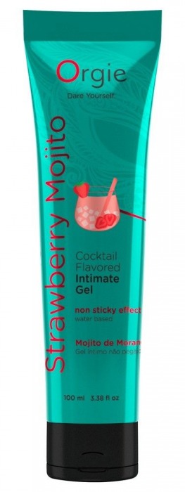 Съедобный интимный гель Orgie Lube Tube Cocktail Strawberry Mojito - 100 мл. - ORGIE - купить с доставкой в Братске