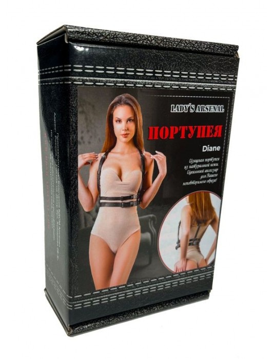 Изящная портупея из натуральной кожи Diane - БДСМ Арсенал - купить с доставкой в Братске