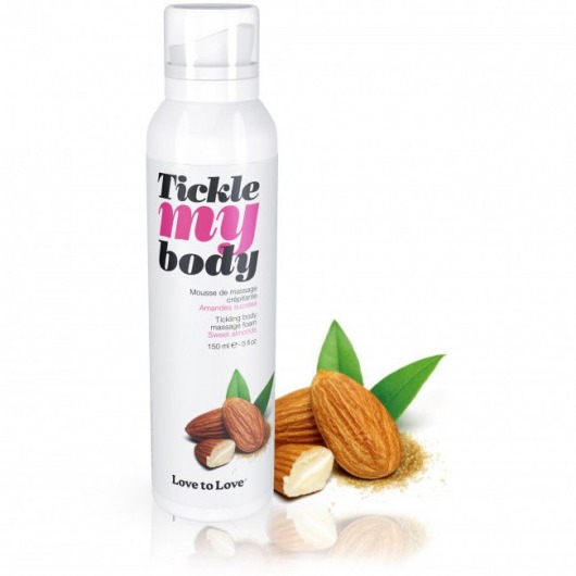 Массажная хрустящая пенка Tickle My Body Sweet Almonds с ароматом миндаля - 150 мл. - Love to Love - купить с доставкой в Братске