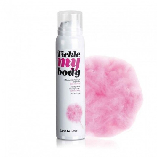 Массажная хрустящая пенка Tickle My Body Cotton Candy с ароматом сладкой ваты - 150 мл. - Love to Love - купить с доставкой в Братске