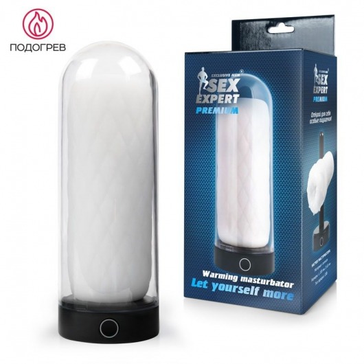 Оригинальный мастурбатор в колбе с нагревом - Sex Expert - в Братске купить с доставкой
