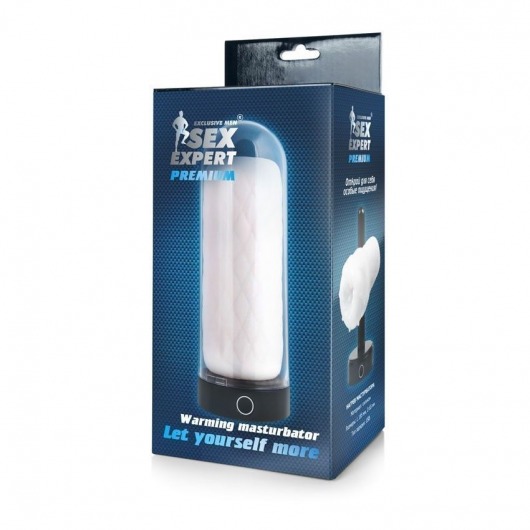 Оригинальный мастурбатор в колбе с нагревом - Sex Expert - в Братске купить с доставкой