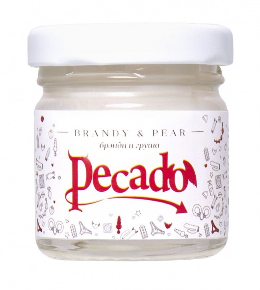 Массажная свеча Brandy   Pear - 35 мл. - Pecado - купить с доставкой в Братске