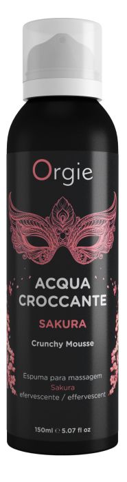 Хрустящая пенка для массажа Orgie Acqua Croccante Sakura с ароматом сакуры - 150 мл. - ORGIE - купить с доставкой в Братске