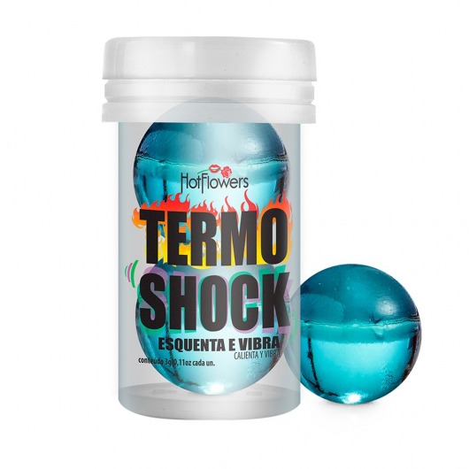 Интимный гель Termo Shock Hot Ball с разогревающе-покалывающим эффектом (2 шарика по 3 гр.) - HotFlowers - купить с доставкой в Братске