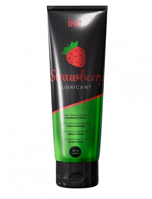 Смазка на водной основе с ароматом клубники Strawberry Lubricant - 100 мл. - INTT - купить с доставкой в Братске