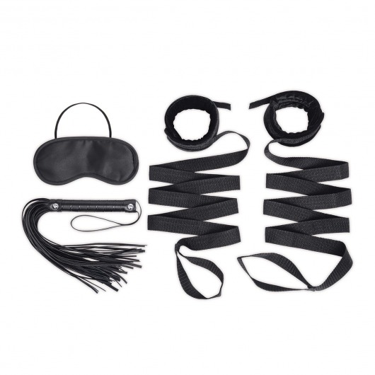 Эротический набор 4PC Bondage Bed Strap   Flogger Kit - Lux Fetish - купить с доставкой в Братске