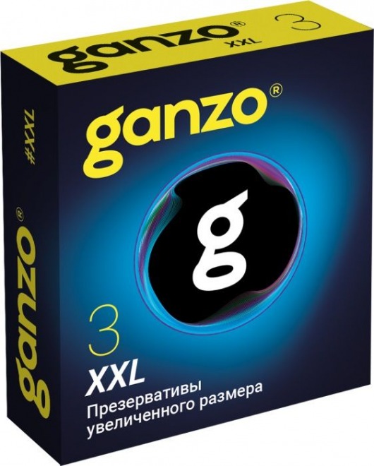 Презервативы увеличенного размера Ganzo XXL - 3 шт. - Ganzo - купить с доставкой в Братске