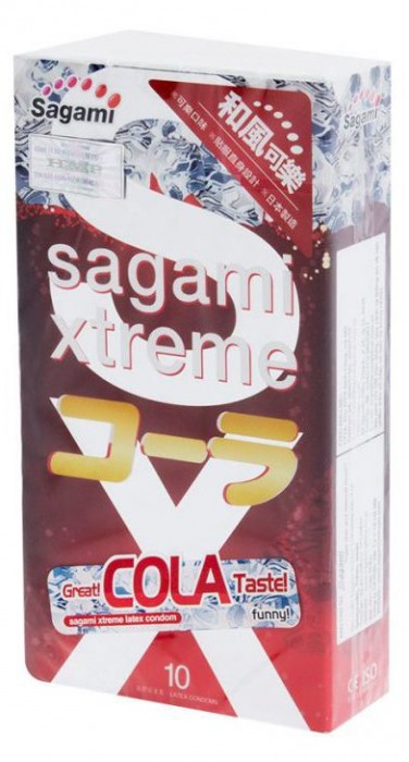 Ароматизированные презервативы Sagami Xtreme COLA - 10 шт. - Sagami - купить с доставкой в Братске