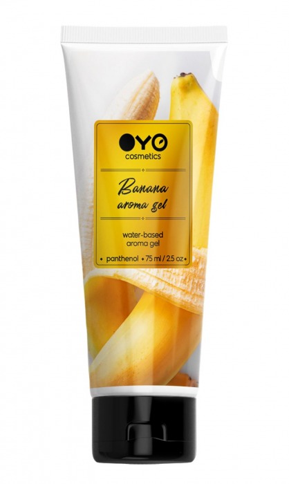 Лубрикант на водной основе OYO Aroma Gel Banana с ароматом банана - 75 мл. - OYO - купить с доставкой в Братске