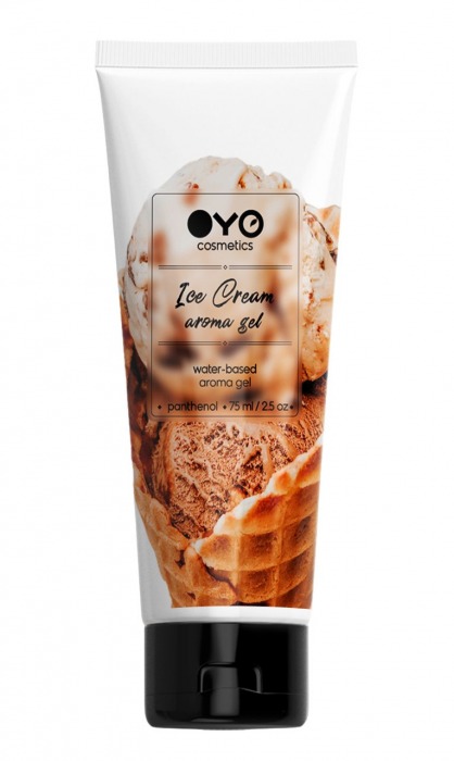 Лубрикант на водной основе OYO Aroma Gel Ice Cream с ароматом пломбира - 75 мл. - OYO - купить с доставкой в Братске