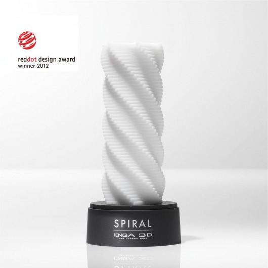 Белый 3D мастурбатор SPIRAL - Tenga - в Братске купить с доставкой